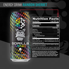 Gorilla Mind side label close-up highlighting ingredient panel and potency