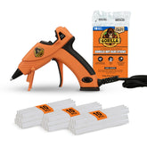 GORILLA mini hot glue gun front view showing compact design and precise control