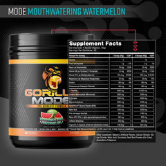 Gorilla Mind mixed Gorilla Mode drink in glass illustrating clear, refreshing watermelon flavor