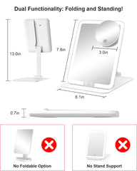 Gospire open angled stand profile demonstrating adjustable positioning benefit