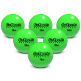 GoSports front view of 6-pack weighted balls showing durable shell and compact size, aiding training