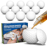 GoSports front packaging showing 12 golf ball shot glasses and retail sleeves, perfect gift