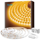 Govee front packaging showing warm white LED strip and length benefits