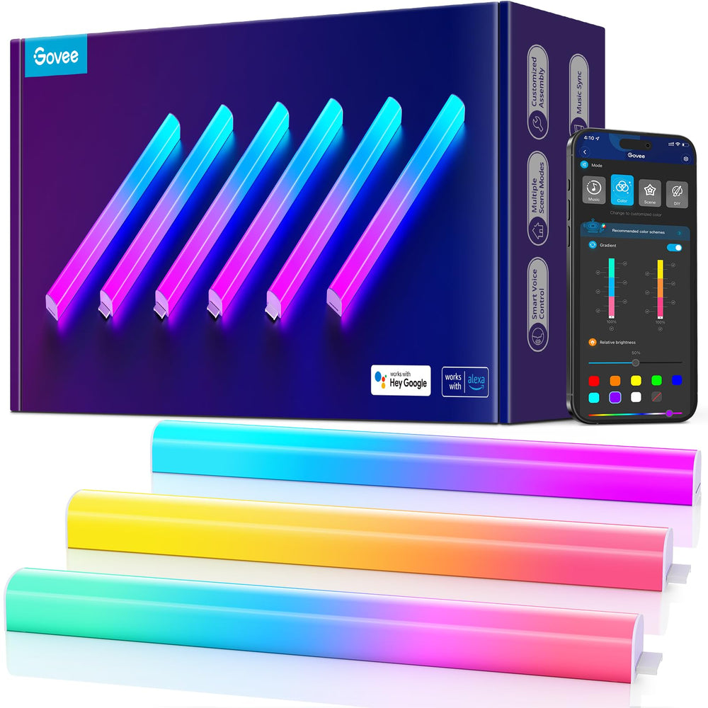 Govee Glide front packaging showing included two-panel set and accessories