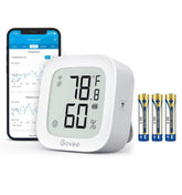 Govee front display showing temperature and humidity for easy reading