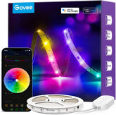 Govee front packaging showing the 16.4ft RGBIC strip and key features for quick setup