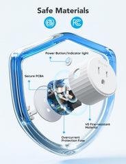 Govee smart plug plugged into wall socket demonstrating in-home use and convenience