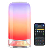 Govee front view showing compact bedside lamp and bright multi-color glow benefit
