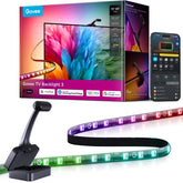 Govee front assembly showing camera and controller, easy installation benefit