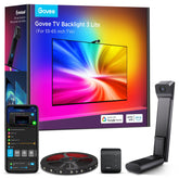 Govee front-mounted TV backlight creating immersive edge glow
