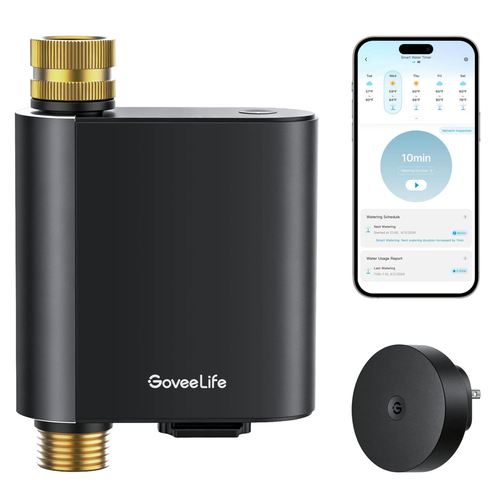 GoveeLife front view of timer showing controls for easy operation and reliability