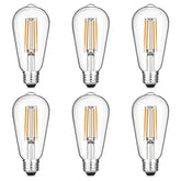 Gozelux ST19 bulb front view showing vintage shape and warm appeal