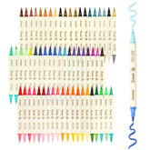 Grabie front packaging showing 60 dual-tip pens and bright palette benefit
