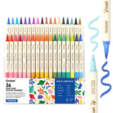 Grabie front packaging showing 36 dual-tip acrylic pens and color preview, easy selection
