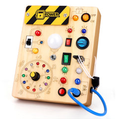 Grarain front clock view with LEDs showing cause-effect play benefit