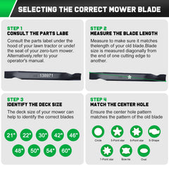 Grasscool close-up of the 5-point star center hole, ensures correct mower compatibility