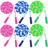 GRAWUN front packaging showing six jump ropes and colorful beads for easy sharing