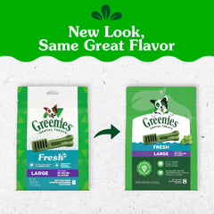 Close-up of a single Greenies chew showing chewable texture benefit