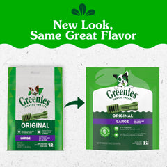 Greenies single chew close-up highlighting original flavor and chewability
