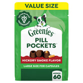 greenies pill pockets large front packaging showing bag and branding benefit easy med giving
