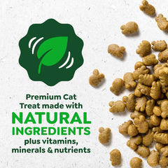 Greenies open package revealing crunchy salmon treats for daily oral care