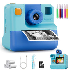 GREENKINDER front view showing buttons and bright blue color, easy-to-hold design