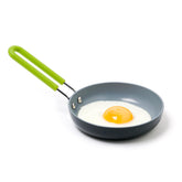 GreenPan mini front view showing compact pan and clean design benefit