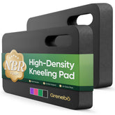 Grenebo front view showing two black kneeling pads and sturdy cushioning benefit