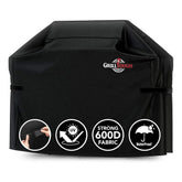 GrillTough front view of 58-inch cover showing full protection and neat fit