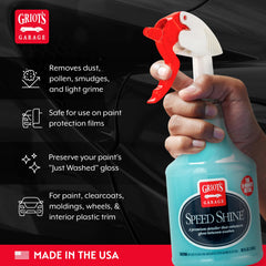 Griot's Garage Speed Shine close-up glossy paint finish highlighting sheen