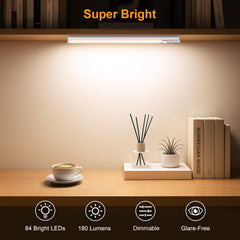 Gritin light attached by built-in magnet to metal cabinet demonstrating easy tool-free mounting