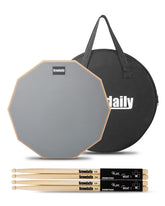 GrowDaily front view showing pad and sticks for portable practice benefit