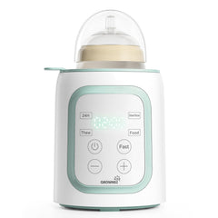 GROWNSY front view showing compact warmer and quick access controls for convenience