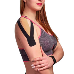 Gsbomzap tape applied to ankle demonstrating joint support and movement comfort