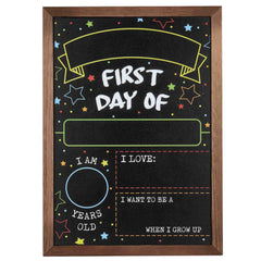 GSM Brands front view framed chalkboard for clear school photos