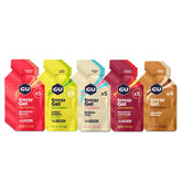 GU Energy front packaging showing 24-count variety and caffeine-free benefit