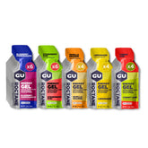 GU Roctane front packet showing branding and flavor, fast fueling on the go