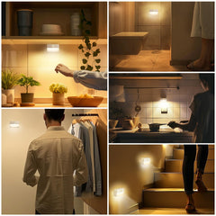 Guankai installed inside closet showing easy no-wiring illumination