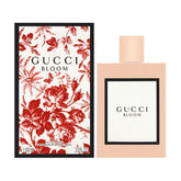 Gucci Bloom front bottle shot showing label and glass for elegant display