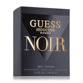 GUESS Seductive Homme Noir front bottle view showing elegant black glass and confident appeal