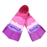 Gugmoy front view of short-blade flippers showing fit and easy entry benefit