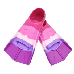 Gugmoy front view of short-blade flippers showing fit and easy entry benefit