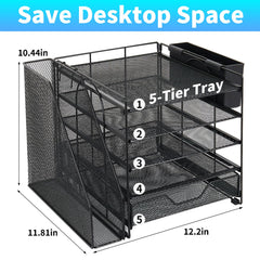 Gugsey close-up of side two-slot pen holder keeping pens upright and accessible