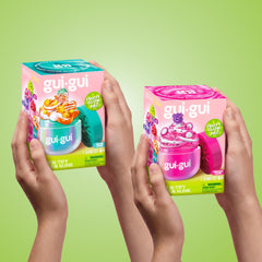 Gui Gui Beauty Stamp and Roller tools displayed, enabling precise slime styling