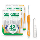 GUM front packaging showing Proxabrush Go-Betweens for tidy storage and quick access