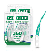 GUM front packaging showing Advanced Soft-Picks convenience and count