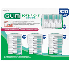 GUM close-up of soft rubber bristles for gentle interdental cleaning