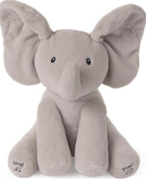 GUND Flappy elephant front view showing soft body and friendly face for cuddling