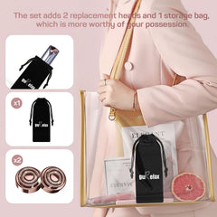 gurelax held in hand to show scale and travel-friendly lipstick-sized convenience