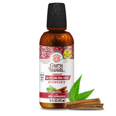 GuruNanda front packaging showing product and natural oral-care appeal
